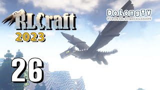 Minecraft RLCraft 2023  LIVE 26  TROLL LEATHER amp TUSK [upl. by Docilla]