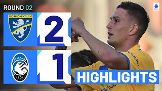 FrosinoneAtalanta 21  Newlypromoted side stun visitors Goals amp Highlights  Serie A 202324 [upl. by Elocel]