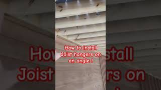 Joist hangers on an angle [upl. by Nageek307]