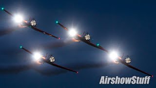 Night Show Aeroshell Aerobatic Team  TBM Avenger Reunion 2022 [upl. by Secrest362]