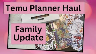 Temu Planner Supplies Haul  Great Prices  Seasonal stickers washi tape stencils and more [upl. by Ailina]