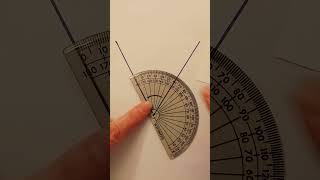 How to measure an angle with a protractor GCSE foundation maths [upl. by Dygall]