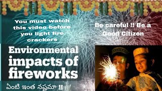 Diwali Fire crackers Impacts on Environment Mental Health Diwalifirecrackers pollution treanding [upl. by Ydospahr]