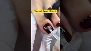 Toenail Paint Simple 2024  Pedicure at Home nailart nails toenailcare pedicure shorts [upl. by Rehpotsyrk]