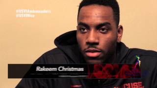 USVI Ambassadors Rakeem Christmas [upl. by Narmi357]