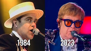 Elton John  I’m Still Standing LIVE Through The Years [upl. by Neivad]