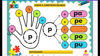 CONSTRUYO SÍLABAS CON quotPquot clases lectoescritura aprendizaje docentes sílabas [upl. by Berlauda956]