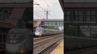 Acela 2173 rolls through Larchmont NY w a SAAHC 7242024 shorts fyp [upl. by Olimreh]