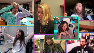 Reactions to Johnny Depp Winning vs Amber Heard  Asmongold xQc Pokimane MoistCr1tikal Hasan [upl. by Nylatsyrc]