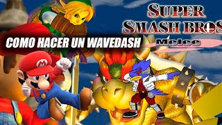 Como hacer un WaveDash  Técnicas Competitivas Super Smash Bros Melee [upl. by Acysej597]