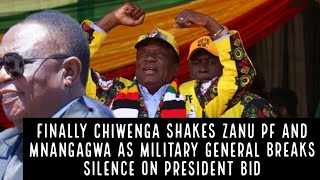 Finally Chiwenga shakes Zanu PF and Mnangagwa as Military General breaks silence on president bid 🇿🇼 [upl. by Yerok]