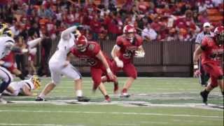 2012 Football Punahou vs Kahuku State Championship Highlights Punavision  December 2012 [upl. by Bacchus]