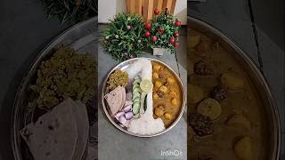 1day of Making no 1to10 challenga bhojan thali 😋👌😋Nimona chawal  youtubeshort [upl. by Moise]