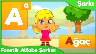 FONETİK ALFABE TÜRKÇE 👂🏼👱🏻ABC Alfabe Çocuk Şarkısı Okul Öncesi [upl. by Barrow]