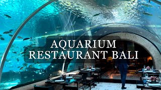 Koral Bali’s First Aquarium Restaurant at Apurva Kempinski Nusa Dua  Unique Fine Dining Experience [upl. by Yatnwahs]