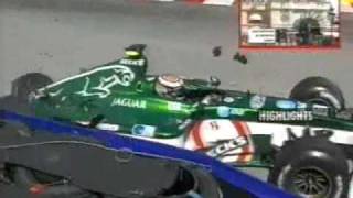 F1 2002 Monaco Eddie Irvine crash [upl. by Arihday]