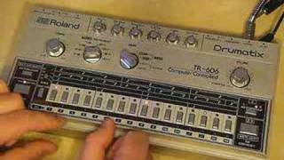 Roland TR606 quotDrumatixquot Analog Drum Machine 1982 [upl. by Inaffyt]