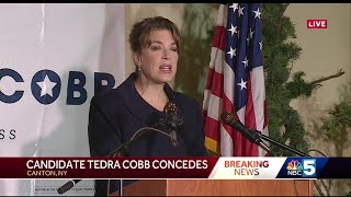 Democrat Tedra Cobb concedes to Rep Elise Stefanik [upl. by Aicilif435]