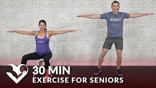 30 Min Exercise for Seniors Elderly amp Older People  Seated Chair Exercise Senior Workout Routines [upl. by Eerdna811]