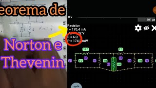 Norton video 2 Corrente elétrica contínua circuit [upl. by Eimor]