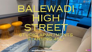 Pune 45L Balewadi High Street Studio Apartments Ready To Move In [upl. by Ahsinaw917]