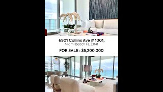 6901 Collins Ave  1001 Miami Beach FL 33141 [upl. by Scarrow379]