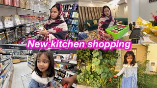 Kitchen shopping  new ghar ky bartan  Sitara yaseen vlog [upl. by Zetes]