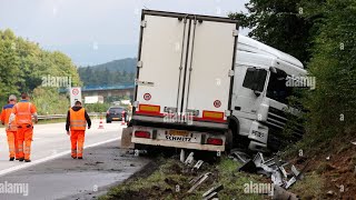 159 Truck Driving in Sweden Värmdö to Stockholm [upl. by Homovec]