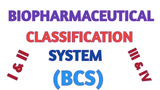 Biopharmaceutical Classification System BCS [upl. by Charmain]