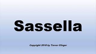 How To Pronounce Sassella Wine [upl. by Dian]