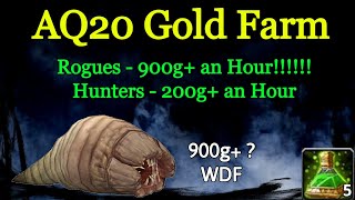 AQ 20 Hunter amp Rogue Farming 200900g PER HOUR  Patched   Wow Classic Guide [upl. by Macdonald]