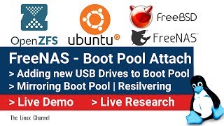 0x1b3 NAS OS  FreeNAS adding new USB Drives to Boot Pool  Mirroring Boot Pool  Resilvering [upl. by Leahcir]