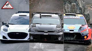 PREVIEW WRC Rallye MonteCarlo 2024  The Best of Test Rally1 amp Rally2 Passats de canto [upl. by Sells]