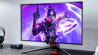 The Brightest 27” OLED Gaming Monitor ASUS PG27AQDM Review [upl. by Christoper]