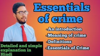 What is crime and its essential elementscrime and its essential elements of crime lawwithtwins [upl. by Edmondo]