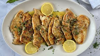 Simple Classic Chicken Scallopini Recipe [upl. by Oigroig]