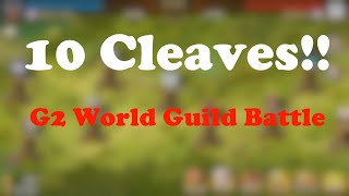 10 BATTLES 10 CLEAVES IN G2 WGB vs SemRunas w Runes amp Artifacts  Summoners War [upl. by Ennovi]