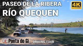 【4K】La magia del RÍO QUEQUÊN en NECOCHEA driving tour virtual COSTANERA a la TARDE 2022 ARGENTINA [upl. by Feriga637]