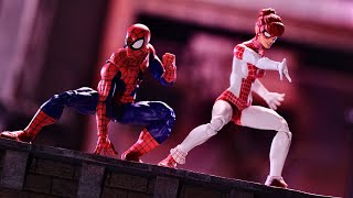 Marvel Legends Renew Your Vows SpiderMan and Spinneret Review Best LEGENDS Spidey EVER [upl. by Esau254]