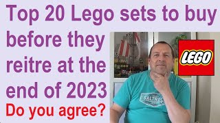 The Top 20 Lego sets to buy before they retire at the end of 2023 [upl. by Niwrad]