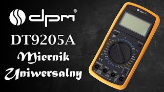 Miernik uniwersalny DPM DT9205A  Unboxing recenzja PL [upl. by Kathie]