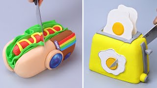 So Yummy Hamburger Cake Decorating For Any Occasion 🍕🍟 Perfect Realistic Idea Cake Hacks [upl. by Bruno]