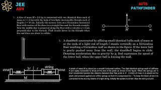 JEE 2025  Mechanics Problems From Pathfinder amp AITS [upl. by Arteid]