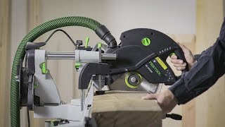 Festool Product Video  Afkorttrekzaag KAPEX KS 120 [upl. by Nahrut96]