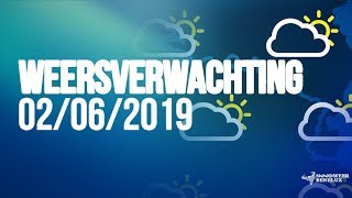 Weersverwachting 02062019  Na de hitte blijvend warm in het uiterste oosten NWBNLX [upl. by Armahs891]