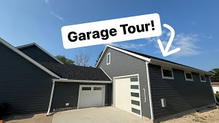 Garage TOUR and BUILD update  Garage Build Ep 35 [upl. by Heigho821]