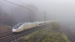 Trenes entre la niebla primeras pruebas Avril [upl. by Russia640]