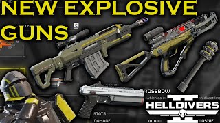 NEW BEST EXPLOSIVE PRIMARY WEAPONS IN HELLDIVERS 2 AND ONE TRASH RIFLE FROM THE NEW WARBOND [upl. by Leiba]