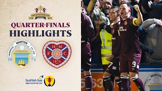 Greenock Morton 01 Heart of Midlothian  Scottish Gas Mens Scottish Cup QuarterFinal Highlights [upl. by Caritta]