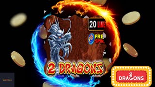 2 Dragons SuperSlot game  Vegas7Games  MegaWin [upl. by Nnazus]